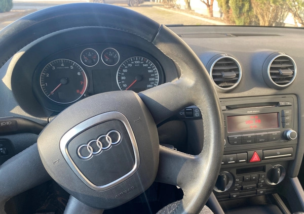 Audi A3 cena 21900 przebieg: 126000, rok produkcji 2008 z Łask małe 326